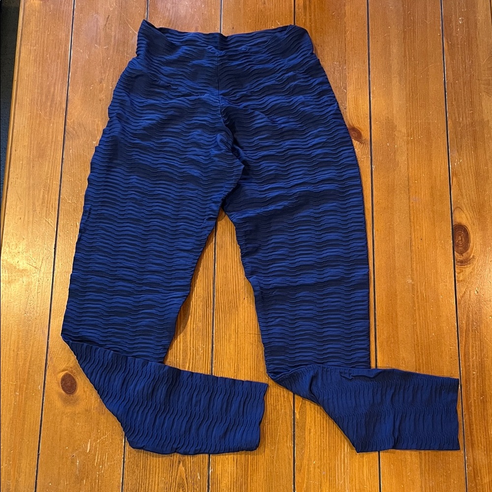 Booty By Brabants Bright Blue Leggings Size OS EUC